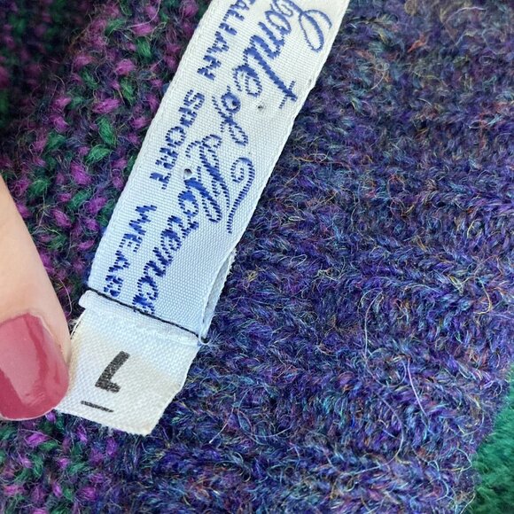 Conte of Florence Ski Sweater 90s Vintage Heavy Virgin Wool Grandpa Core… - Picture 3 of 14